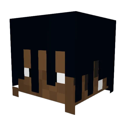 Gutjuk Minecraft avatar head, 3D render