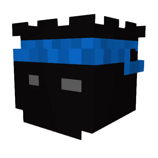 GutkuKG Minecraft avatar head, 3D render