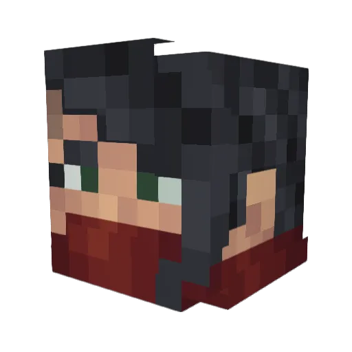 Gutnaleor Minecraft avatar head, 3D render