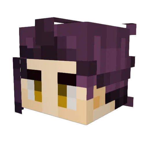 Guto_5 Minecraft avatar head, 3D render
