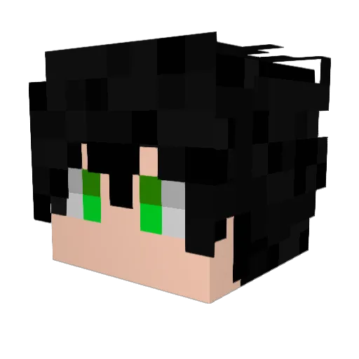 Guto_Pompeu Minecraft avatar head, 3D render