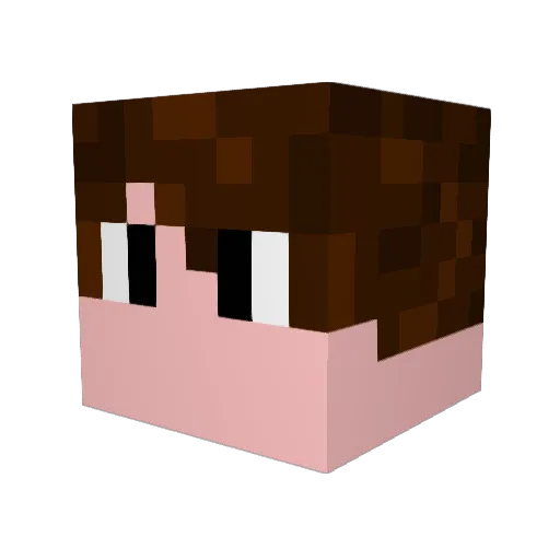 Gutsx_mn Minecraft avatar head, 3D render