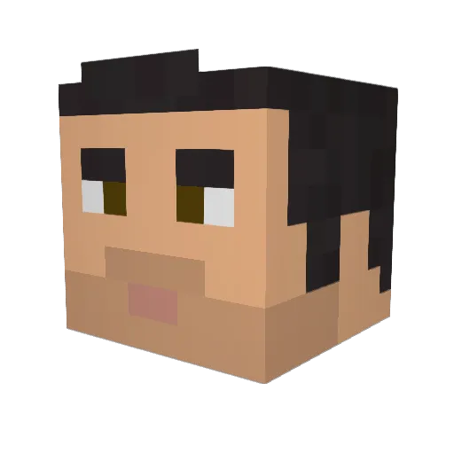 Gutte_Mannen Minecraft avatar head, 3D render