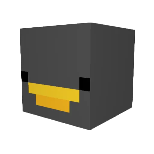 Gutted2011 Minecraft avatar head, 3D render