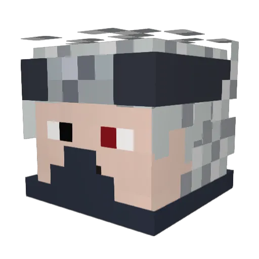 Gutti22 Minecraft avatar head, 3D render