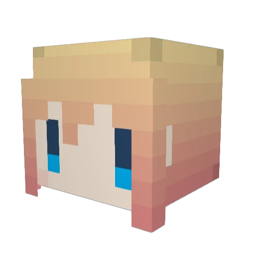 Gutty106 Minecraft avatar head, 3D render