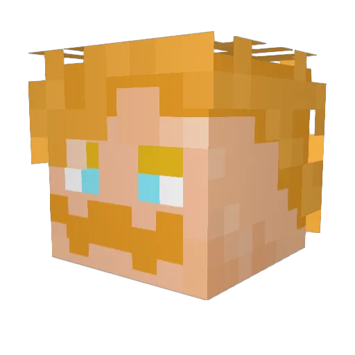 Guty_380 Minecraft avatar head, 3D render