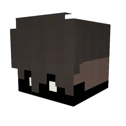 Guubla Minecraft avatar head, 3D render