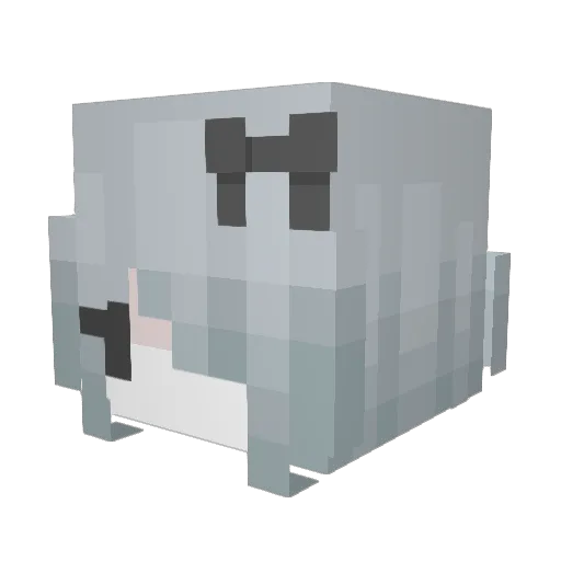 Guumi_ Minecraft avatar head, 3D render
