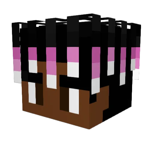 Guwawa1 Minecraft avatar head, 3D render