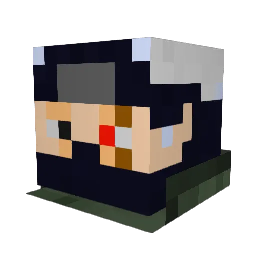 Guwner Minecraft avatar head, 3D render