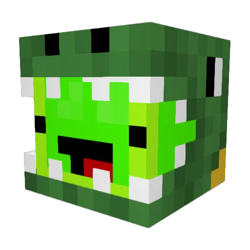 GuxGux3 Minecraft avatar head, 3D render