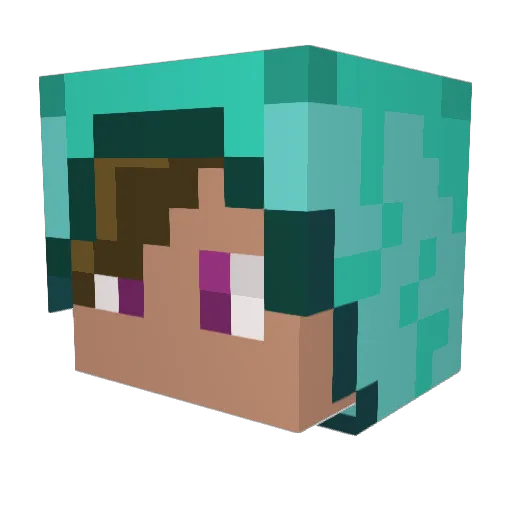 GuyCalledDeepca Minecraft avatar head, 3D render