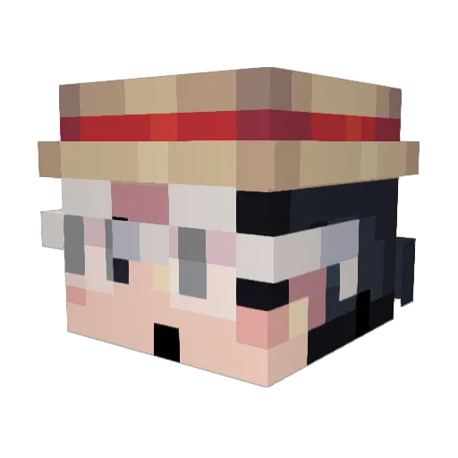 GuyFromWalgreens Minecraft avatar head, 3D render