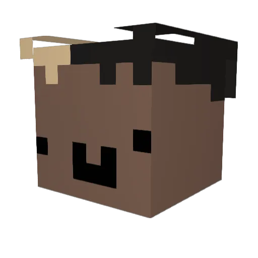 GuyGuGuy Minecraft avatar head, 3D render