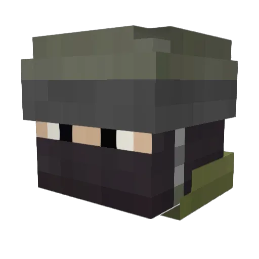 GuyJambaFan Minecraft avatar head, 3D render