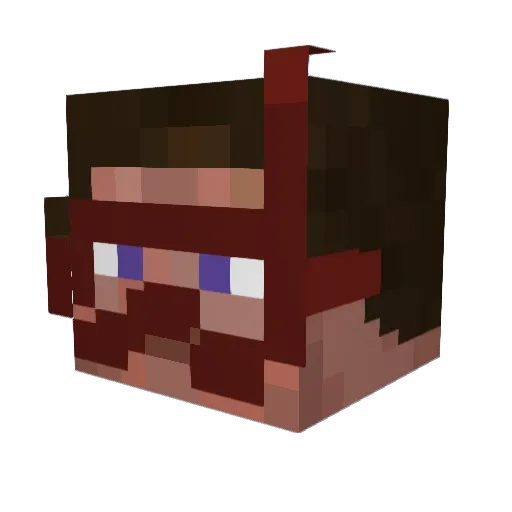 GuyS2Cool Minecraft avatar head, 3D render
