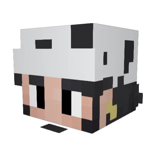 GuyTM Minecraft avatar head, 3D render
