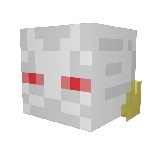 GuyWNF Minecraft avatar head, 3D render