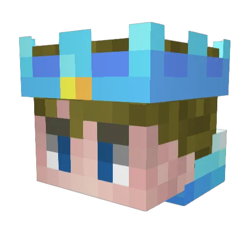 GuyWhoSmokes Minecraft avatar head, 3D render