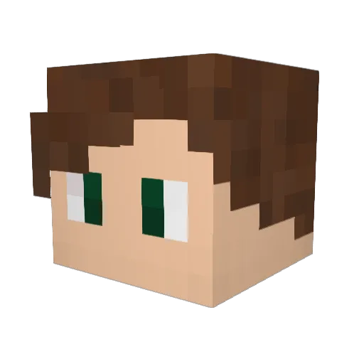 GuyWithAJacket Minecraft avatar head, 3D render