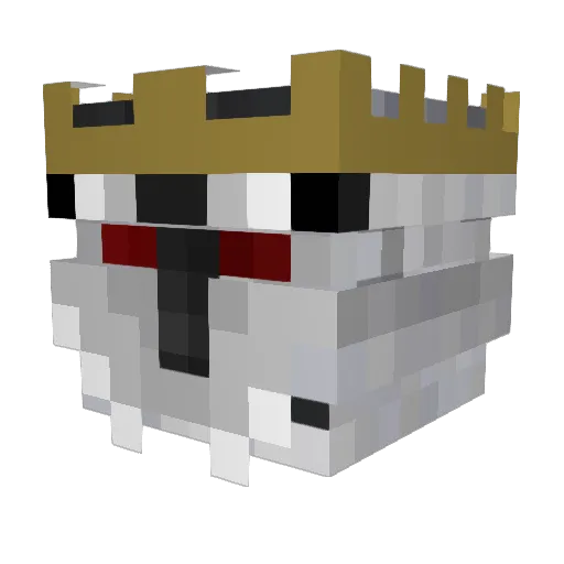 GuyWithKrabs Minecraft avatar head, 3D render