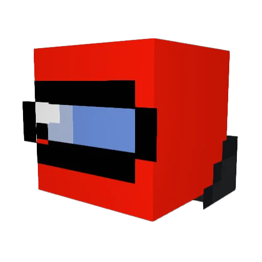 Guyber380 Minecraft avatar head, 3D render
