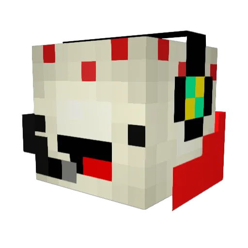 Guyfarting41 Minecraft avatar head, 3D render
