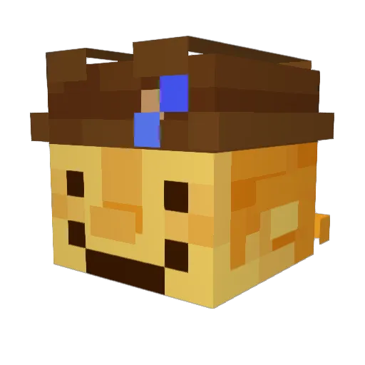 GuyintheShade Minecraft avatar head, 3D render