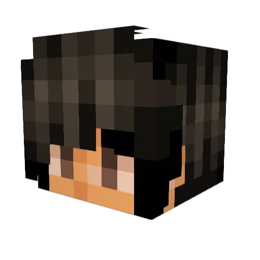 GuynamedAyaya Minecraft avatar head, 3D render