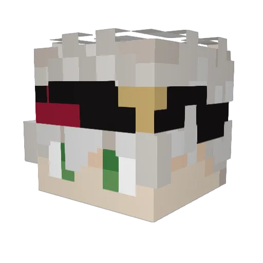 Guysmo Minecraft avatar head, 3D render