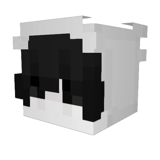 Guyundule Minecraft avatar head, 3D render