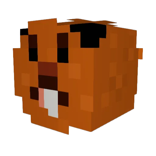 GuyyDior Minecraft avatar head, 3D render