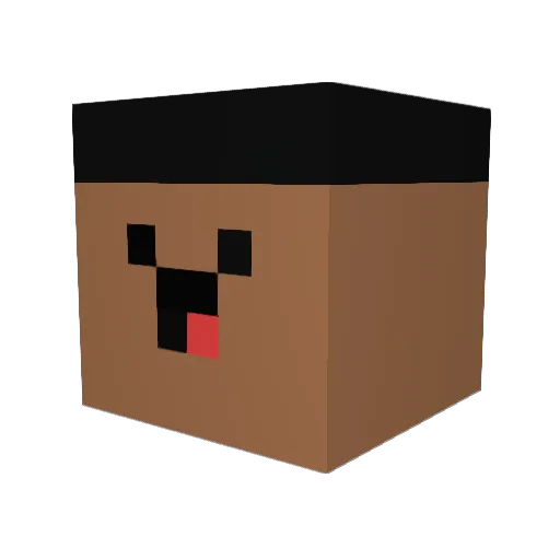 Guz_0 Minecraft avatar head, 3D render