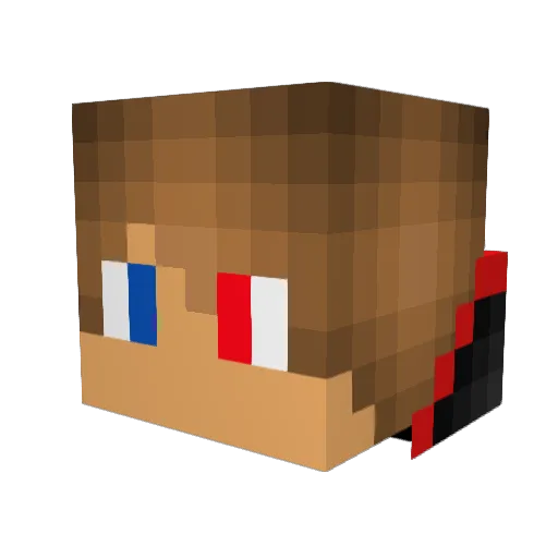 Guzf344 Minecraft avatar head, 3D render