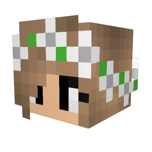 Guzman123 Minecraft avatar head, 3D render