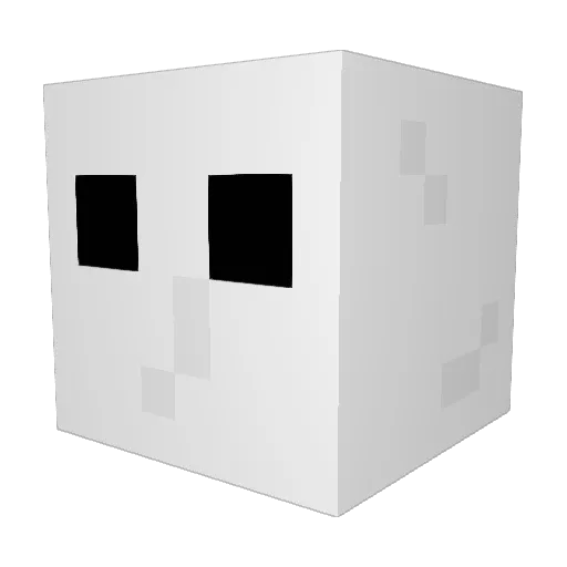 GuzuPal Minecraft avatar head, 3D render