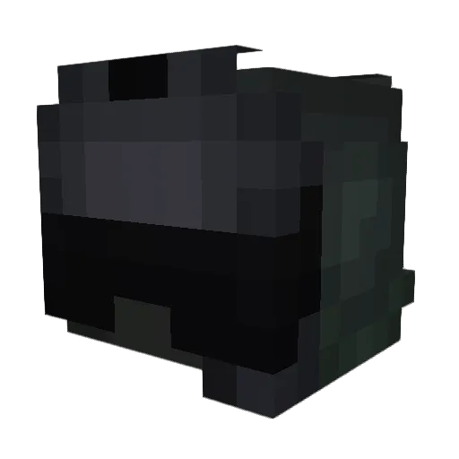 GuzzMG Minecraft avatar head, 3D render
