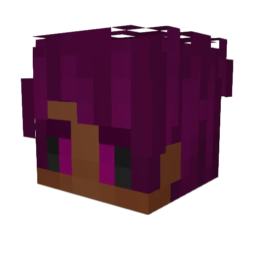 GuzzXP Minecraft avatar head, 3D render