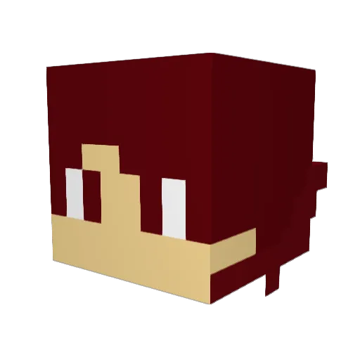 Guzzi_22 Minecraft avatar head, 3D render