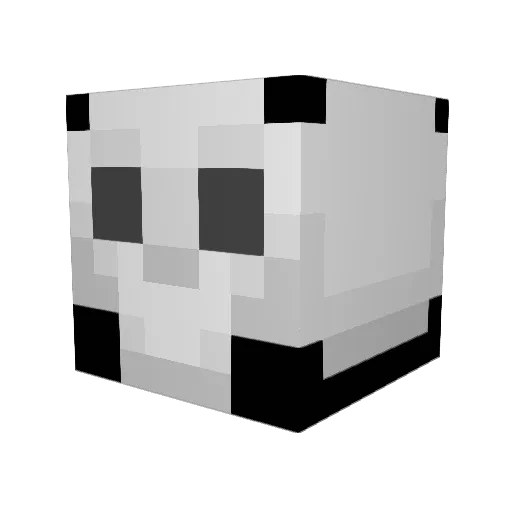 Guzziman Minecraft avatar head, 3D render