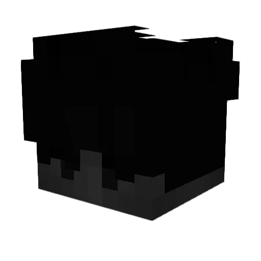 Guzzle Minecraft avatar head, 3D render