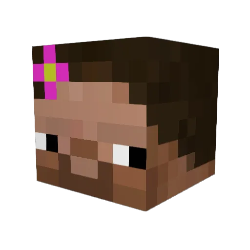 Guzzler67 Minecraft avatar head, 3D render