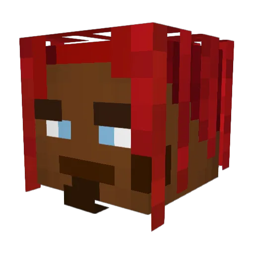 Guzzy420 Minecraft avatar head, 3D render