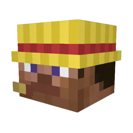 Gv4z Minecraft avatar head, 3D render