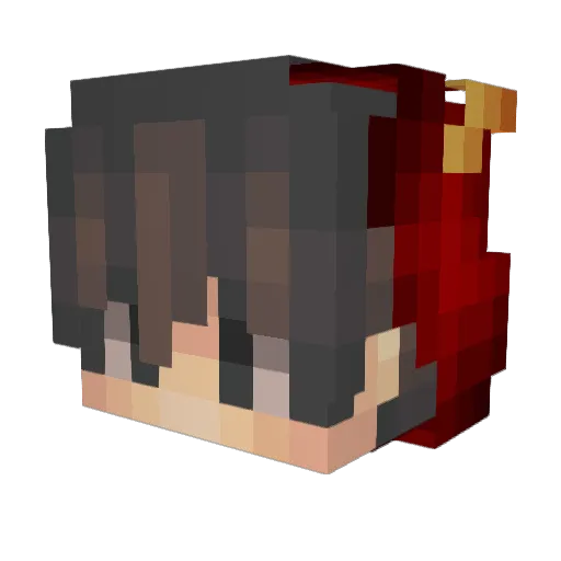 Gv_Moonlight Minecraft avatar head, 3D render