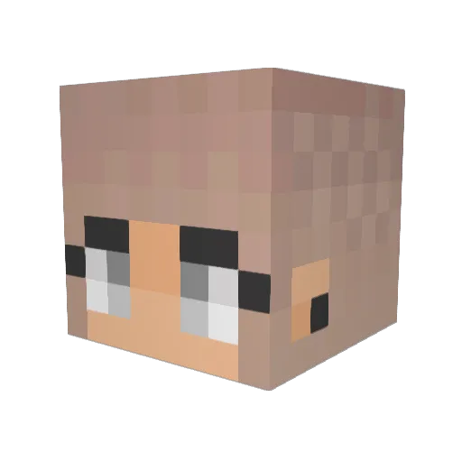 Gven0118 Minecraft avatar head, 3D render
