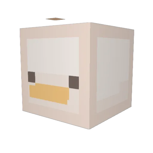 Gvmmhn Minecraft avatar head, 3D render