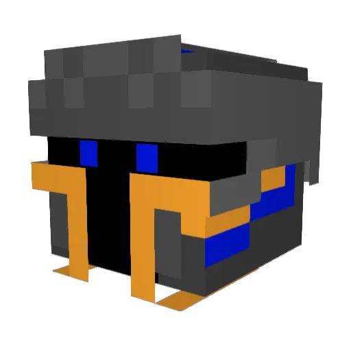 Gvstin Minecraft avatar head, 3D render