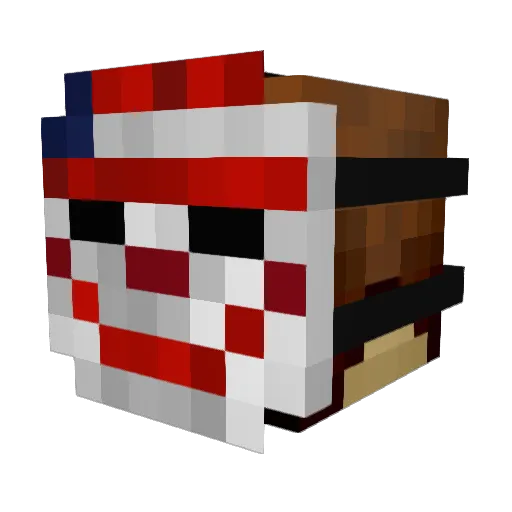Gwain14 Minecraft avatar head, 3D render